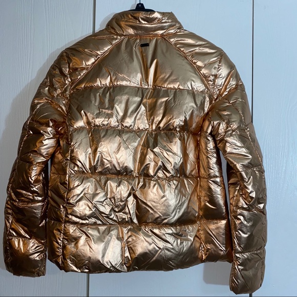 NWT Size M Marc New York Metallic Puffer Coat - Picture 6 of 8